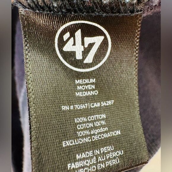 47 Brand Michigan Wolverines Navy Blue 1/2 Zip Pullover Sweatshirt. Medium. - Picture 10 of 11